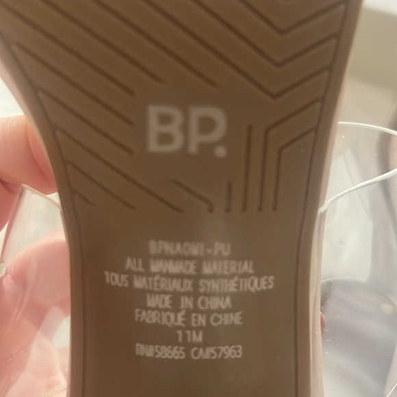 NEW IN BOX BP clear heal and clear strap shoes in Blush - Picture 5 of 6